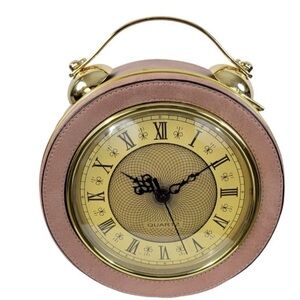 NWT Vintage Style Pink and Gold REAL Alarm Clock Purse